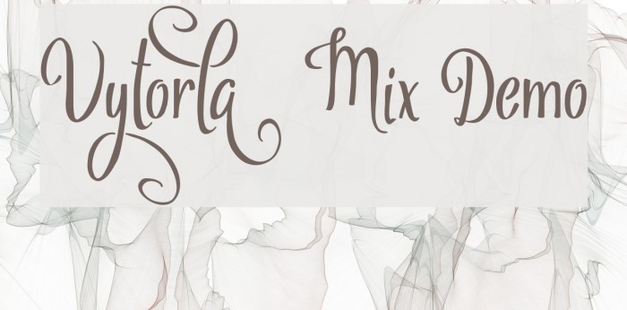 Vytorla Mix Demo Font examples