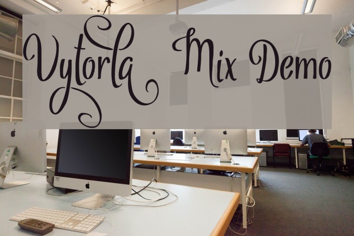 Vytorla Mix Demo Font examples