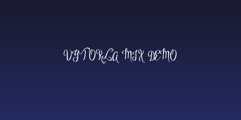 Vytorla Mix Demo Social Header