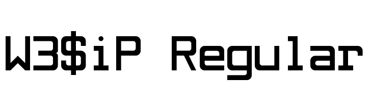 W3$iP Regular  baixar fontes gratis
