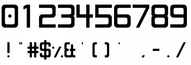 W3$iP Regular Font OTHER CHARS
