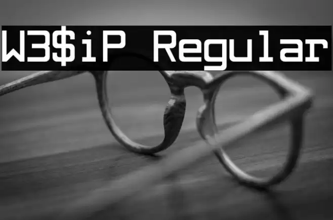 W3$iP Regular Font examples
