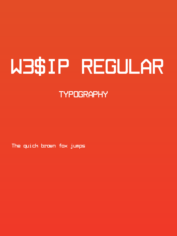 W3$iP Regular Poster
