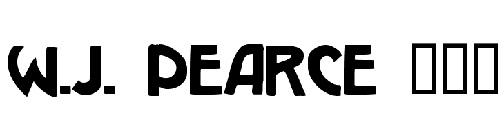 W.J. Pearce 213 Font