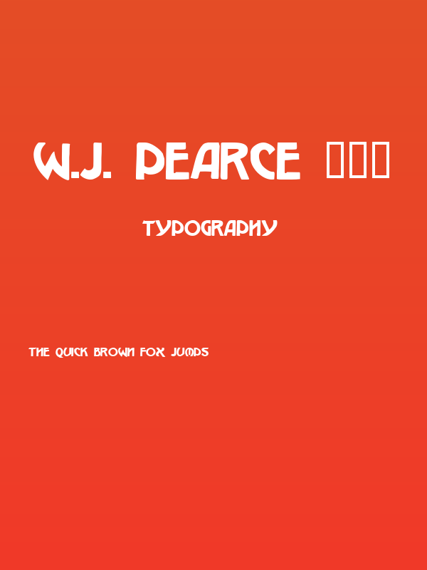 W.J. Pearce 213 Poster