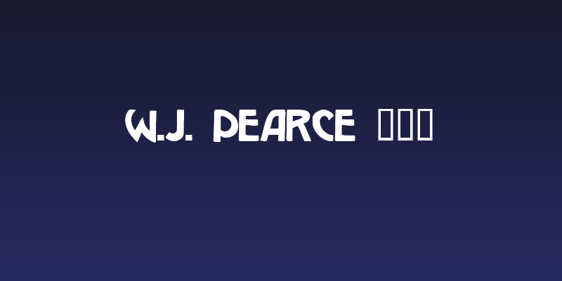 W.J. Pearce 213 Social Header