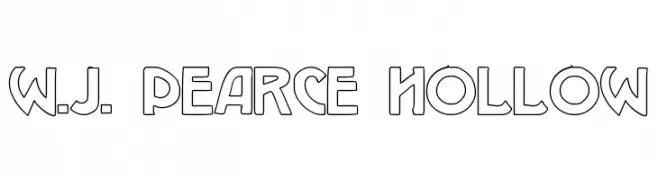 W.J. Pearce hollow  Скачать бесплатные шрифты