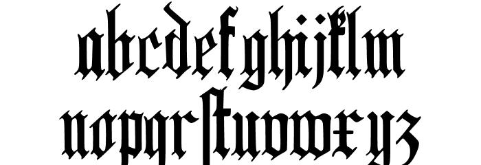 W_Hamann1907 字体 小写