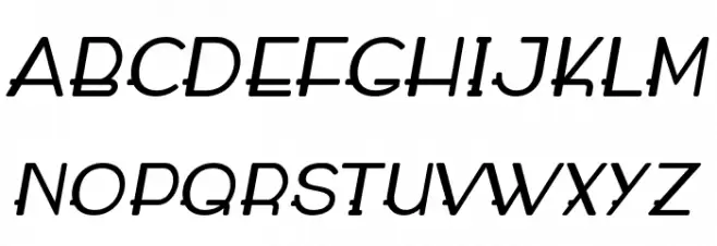 WABECO Bold Italic Шрифта ВЕРХНИЙ