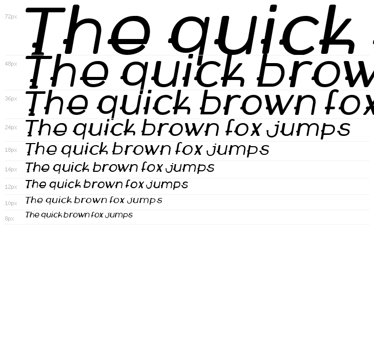 WABECO Bold Italic Waterfall