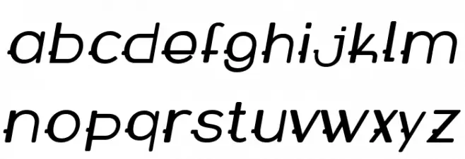 WABECO Bold Italic Fuentes MINÚSCULAS
