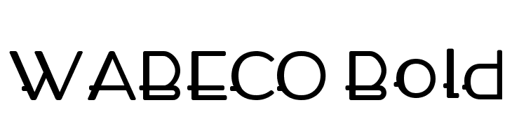 WABECO Bold फ़ॉन्ट