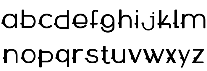 WABECO Bold Font LOWERCASE