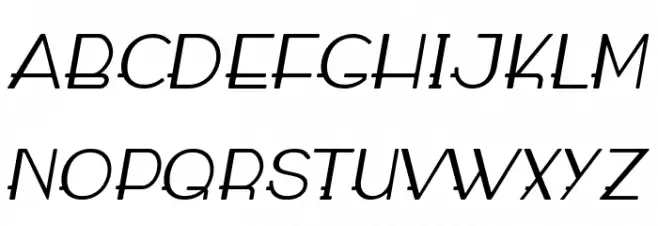 WABECO Italic Polices MAJUSCULES
