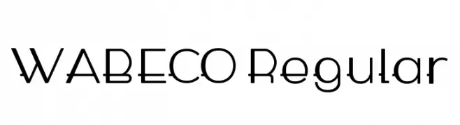 WABECO Regular  नि: शुल्क फ़ॉन्ट्स डाउनलोड