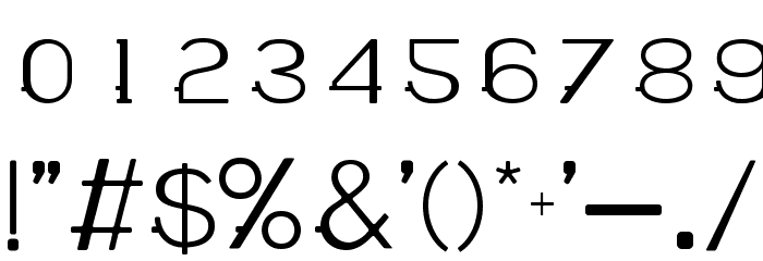 WABECO Regular Font OTHER CHARS