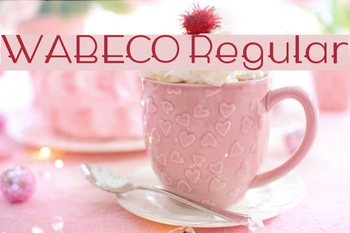 WABECO Regular Font examples