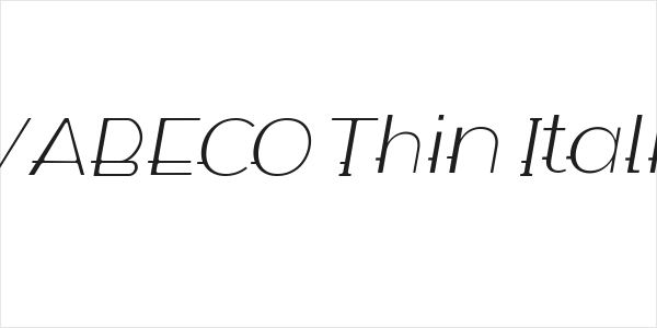 WABECO Thin Italic Logo