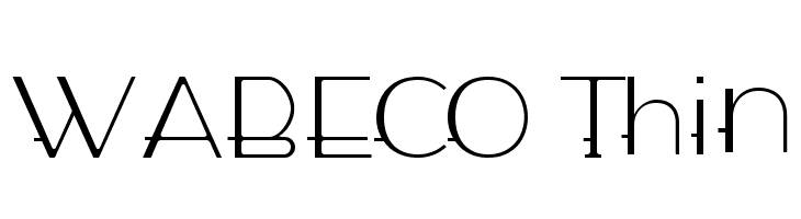 WABECO Thin फ़ॉन्ट