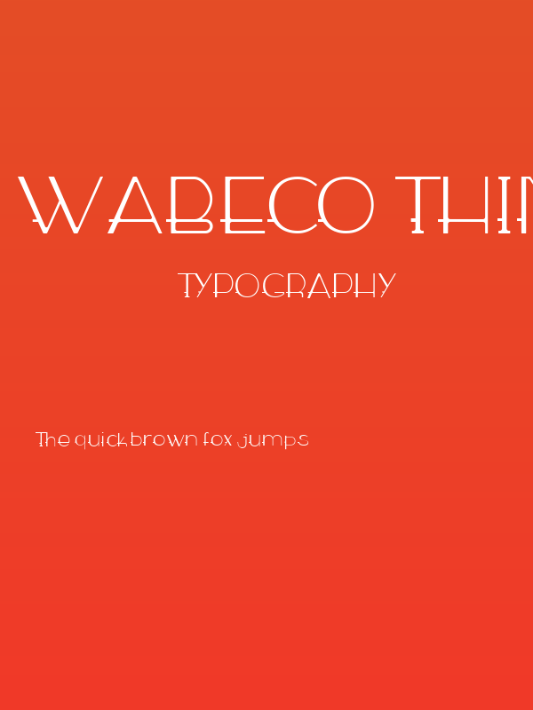 WABECO Thin Poster