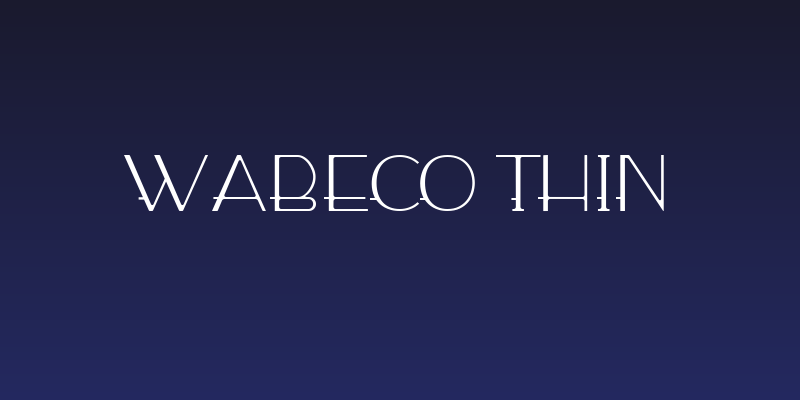 WABECO Thin Social Header