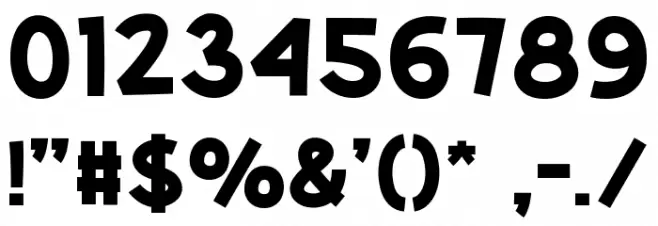 WACKOZ Font OTHER CHARS