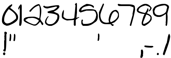WAD Font OTHER CHARS