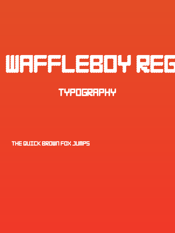WAFFLEBOY Regular Poster