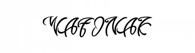 WAFONAK  font caratteri gratis