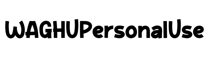 WAGHU Personal Use  Frei Schriftart Herunterladen