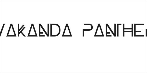 WAKANDA PANTHER Logo