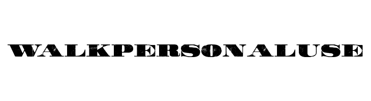 WALK Personal Use     Frei Schriftart Herunterladen