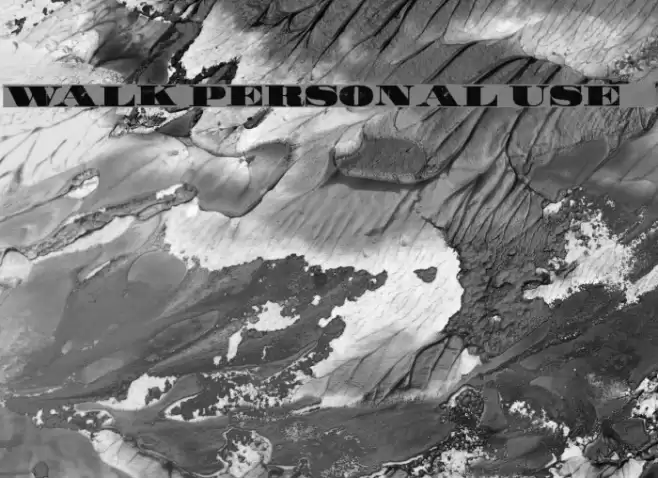 WALK Personal Use Font examples