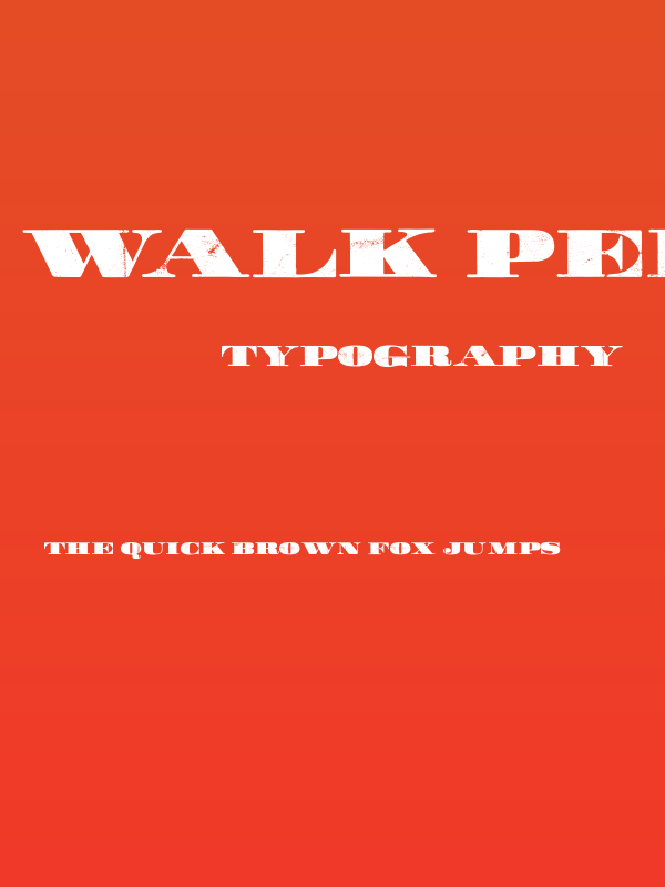 WALK Personal Use    Poster