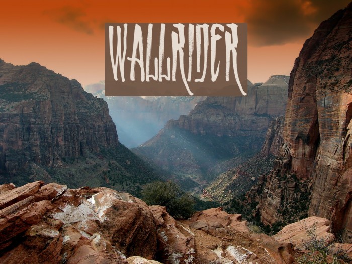WALLRIDER Font examples