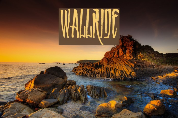 WALLRIDE Font examples