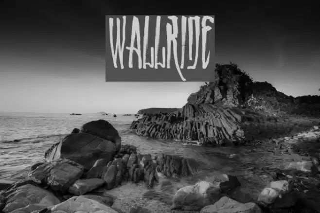 WALLRIDE Schriftart examples
