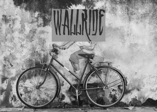 WALLRIDE Schriftart examples