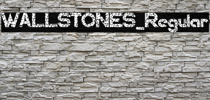 WALLSTONES-Regular Font examples