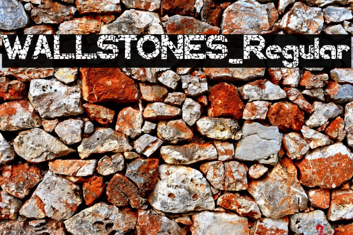 WALLSTONES-Regular Font examples