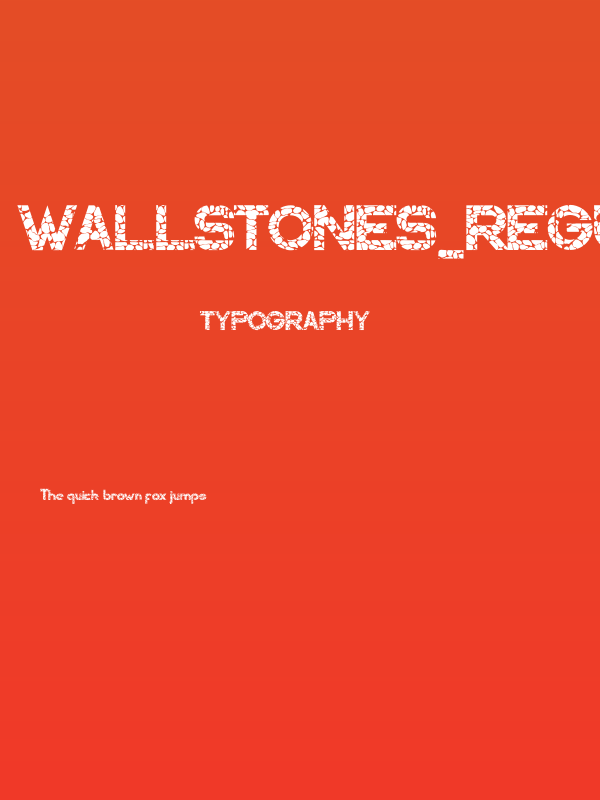 WALLSTONES-Regular Poster