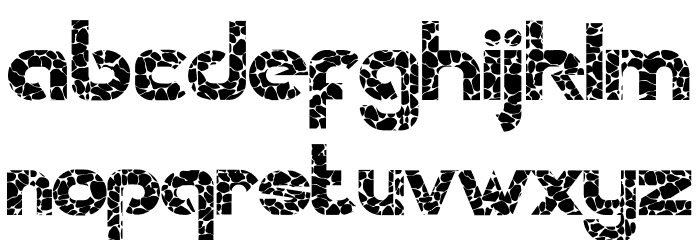 WALLSTONES-Regular Font LOWERCASE