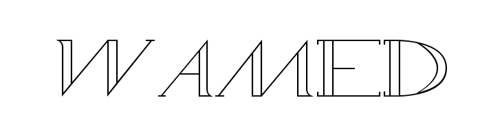 WAMED Шрифта