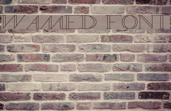 WAMED Font examples