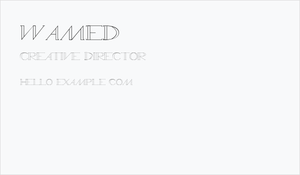 WAMED Business Card