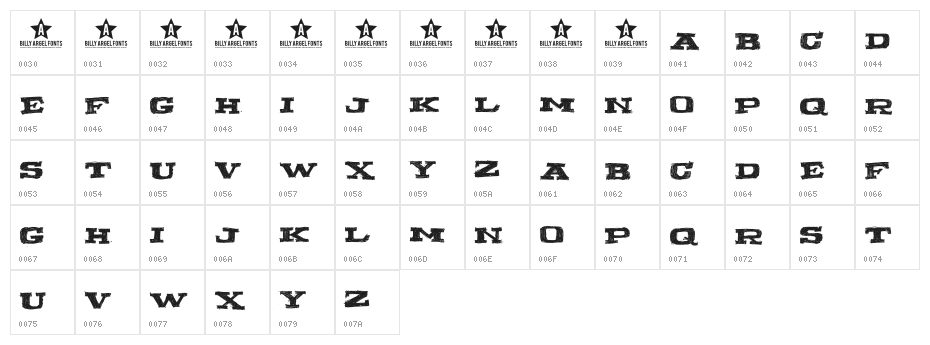 WANNABEME Character Map