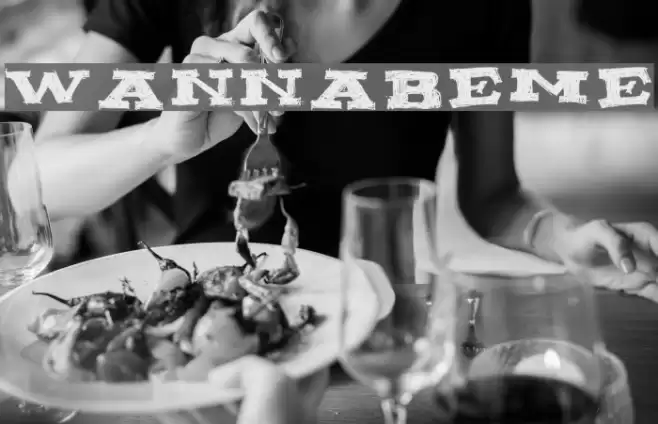 WANNABEME Font examples