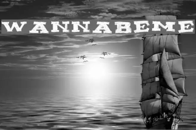 WANNABEME Font examples