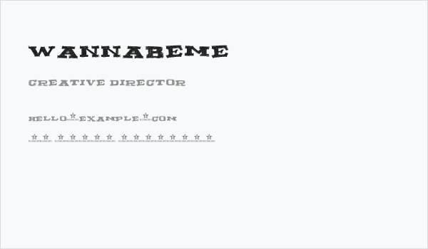 WANNABEME Business Card