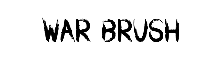 WAR BRUSH  免费字体下载